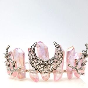 Aura Baby Pink Fantasy Boho/Mermaid Crown